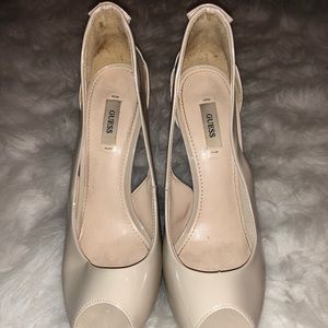 Guess platform pumps. Gently worn.